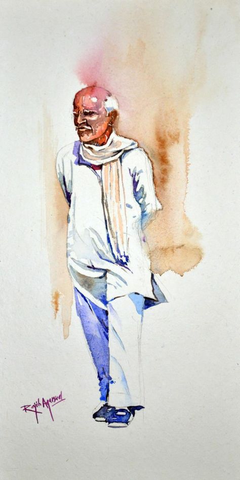 Figurative Art Watercolor, Human Figure In Watercolor, Water Colour Human Paintings, Watercolour Figure Drawing, Human Figures Watercolor, Watercolour Human Figures, Human Figure Watercolor, Human Figure Composition, Watercolor Human Figures