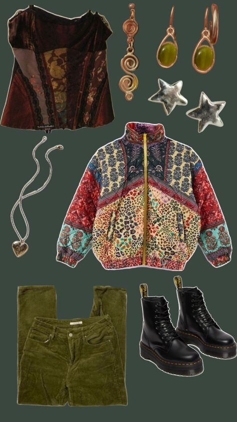 funky coat Eclectic Maximalism Fashion, Eclectic Fall Outfits, Maximalist Winter Outfits, Funky Winter Outfits, Quirky Fashion Aesthetic, Maximalism Outfit, Saltburn Outfits, Eccentric Outfits, Colorful Outfits Aesthetic