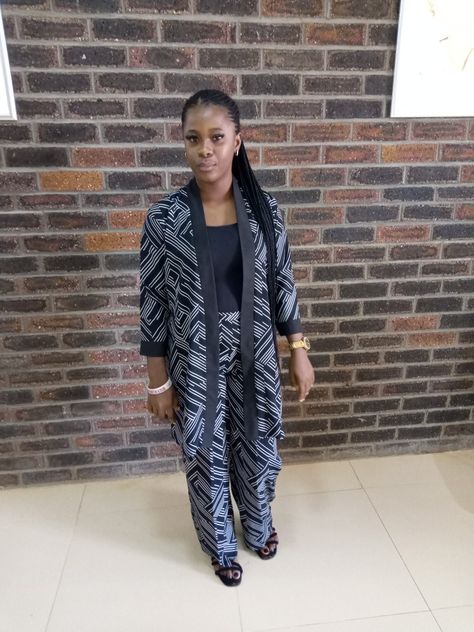 KIMONO JACKET AND TROUSER Chiffon Kimono Jacket Nigeria, Kimono Jacket And Trouser, Chiffon Kimono Jacket, Ankara Jackets, Chiffon Kimono, African Fashion Women, Kimono Jacket, Kimono Fashion, Birthday Quotes