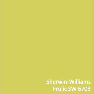 Having fun in the first-floor powder room with a fresh, fun chartreuse! | Sherwin-Williams Frolic SW 6703 #ColorPizazz Best Chartreuse Paint Color, Chartreuse Laundry Room, Light Chartreuse Paint, Citron Paint Color, Chartreuse Sherwin Williams, Sw Frolic, Sherwin Williams Chartreuse, Chartreuse Paint Color, Chartreuse Door