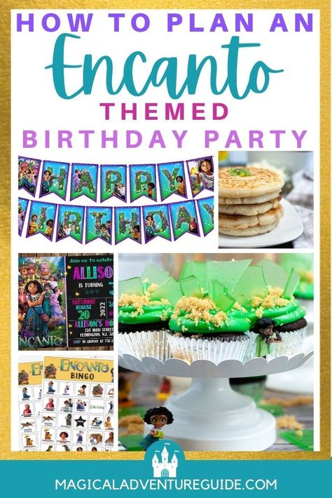 If your child loves Disney's Encanto as much as we do, you'll probably find yourself planning an Encanto themed birthday party! Get our ideas for food, decorations, invitations, activities, party favors, and more! Encanto Themed Party Food, Encanto Party Snacks, Encanto Birthday Food Ideas, Encanto Party Activities, Encanto Party Food Ideas, Encanto Birthday Party Activities, Encanto Food Ideas, Encanto Favors, Encanto Birthday Backdrop