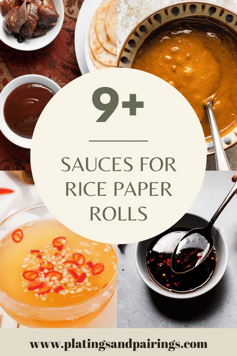 Low Calorie Rice Paper Rolls, Sauces For Rice, Rice Paper Rolls Fillings, Summer Rolls Dipping Sauce, Rolls Rice Paper, Chicken Rice Paper Rolls, Vegan Rice Paper Rolls, Rice Paper Rolls Recipes, Rice Paper Spring Rolls