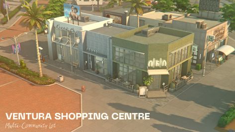 Sims 4 Furniture Store Build, Sims Business Ideas, Clothing Store Sims 4, Sims 4 Shopping Center, Sims 4 Mall, Sims4 Lookbook, Ts4 Lots, Sims Lots, The Sims 4 Lots