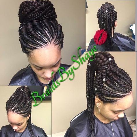 This blog is all about natural black hair, hair tips, natural hair products,hair styles as well as protective styles. I claim no ownership to any of the photos unless stated otherwise. Wig Cornrows, Cornrow Updo Hairstyles, Ghana Braid Styles, Ghana Braids Hairstyles, Cornrow Ponytail, Braiding Hairstyles, Cornrow Braids, Natural Black Hair, Braiding Styles