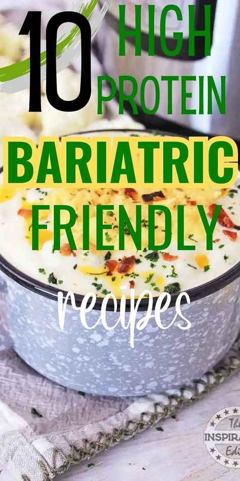 Bariatric Friendly Recipes That Are Super Delicious Liquid Diet Bariatric, Meals With High Protein, Bypass Surgery Diet, Bariatric Recipes Sleeve Liquid Diet, High Protein Bariatric Recipes, Full Liquid Diet, Liquid Diet Recipes, Bariatric Recipes Sleeve, Gastric Bypass Diet