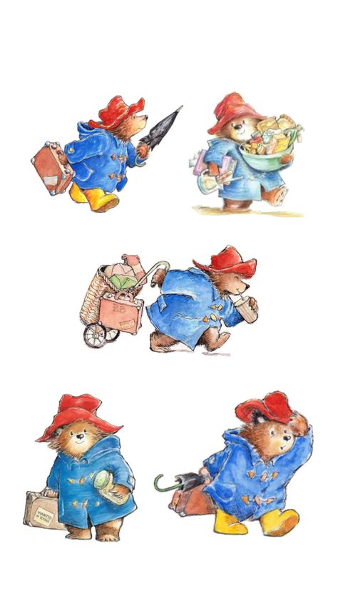 Oso Paddington, Fictional Character Crush, Bear Illustration, Bear Theme, Paddington Bear, Animated Drawings, Art Drawings For Kids, Cute Wallpaper Backgrounds, Wallpaper Iphone Cute