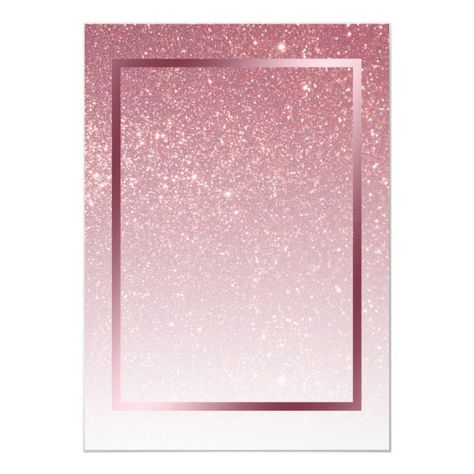 Pink Glitter Girly Glamorous Birthday Party Invitation | Zazzle.com Glamorous Birthday Party, Pink Glitter Invitations, Birthday Invitation Background, Glamorous Birthday, Pink Glitter Background, Glitter Birthday Parties, Rose Gold Wallpaper, Iphone Wallpaper Glitter, Glitter Invitations