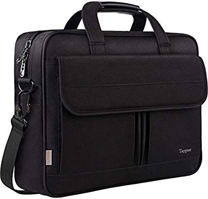 Laptop Bag 15.6 Inch,Water Resistant Briefcase, 15inch Expandable Messenger Shoulder Bag with Strap, Taygeer Carry On Handle Case for Computer/Notebook/Tablet for Business Men/Women, Black Business Briefcase, Laptop Briefcase, Laptop Bag, Macbook, Water Resistant, Notebook, Laptop, Computer, For Men