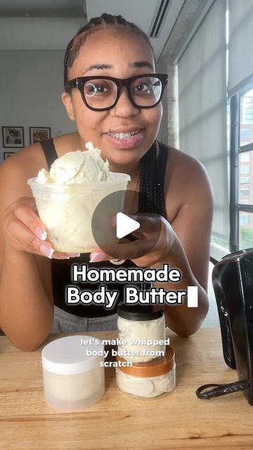 Pretty Skin Care Products, How To Make Body Butter, Homemade Skin Care Recipes Diy, Oatmeal Body Butter, Butter From Scratch, Body Butter Recipe Homemade, Diy Body Butter Recipes, Body Butter Recipe, Healthy Hacks