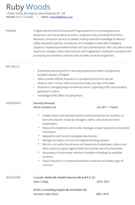 Security Resume, Cv Example, Federal Resume, Business Analyst Resume, Free Resume Examples, Corporate Security, Job Resume Examples, Good Resume Examples, Cv Examples