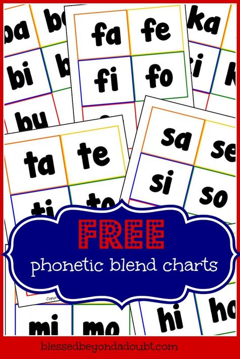 FREE Consonant Blend Charts - Mastering Phonic Sounds! - Blessed Beyond A Doubt Homeschool Phonics, Phonics Blends, Phonics Free, Blends And Digraphs, Blending Sounds, Consonant Blends, Phonics Sounds, Teaching Toddlers, Jolly Phonics