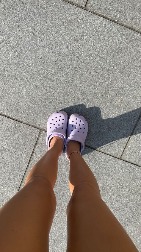 Lilac Crocs, Crocs Jibbitz, Summer Attire, Crocs Shoes, Lilac, Vision Board, Quick Saves