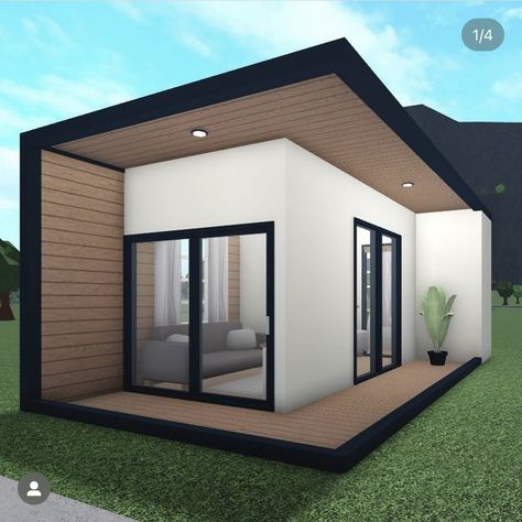 Bloxburg Layout And Exterior, Bloxburg House Ideas 1 Floor Cheap, Small Roblox Bloxburg Houses, Houses In Bloxburg Under 10k, Single Story Bloxburg House, Bloxburg House Layouts 1 Story Small Modern, Small House Design Bloxburg, Tiny House Bloxburg, Small House Bloxburg