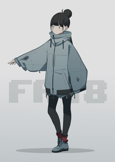 Hoodie Drawing Reference, Arte Indie, Hoodie Drawing, Cyberpunk Anime, Anime Hoodie, Anime Drawings Tutorials, Drawing Clothes, 영감을 주는 캐릭터, Hornet