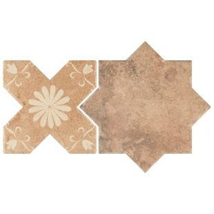 Cross Fire, Design Marocain, Star Fire, Star Tile, Merola Tile, Star Cross, Porcelain Floor, Crosses Decor, Accent Tile