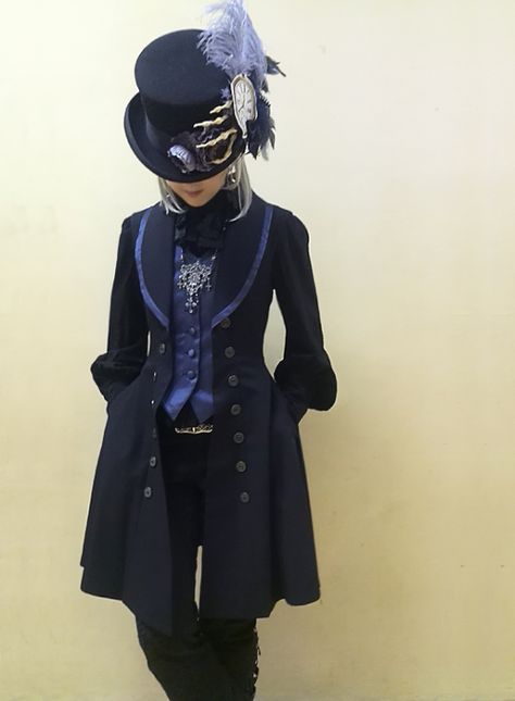 aristocrat kodona Blue Steampunk Outfit, Blue Steampunk Aesthetic, Ouji Fashion, Steampunk Costume, Steampunk Clothing, My Outfit, J Fashion, Steam Punk, Steampunk Fashion