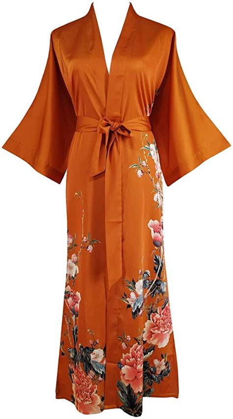 Kimono With Belt, Kimono Collar, Kimono Pajamas, Night Gowns, Silk Kimono Robe, Beautiful Kimonos, Short Kimono, Silk Robe, Womens Kimono