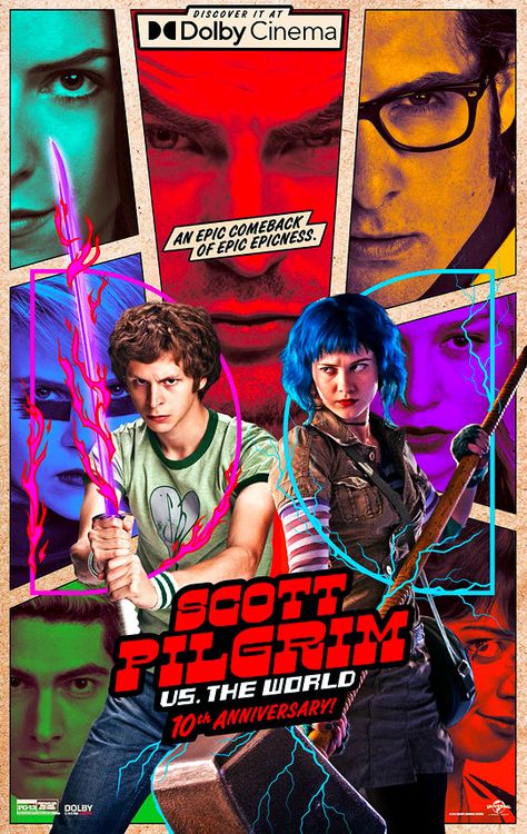 Scott Pilgrim Movie, Scott Pilgrim Vs The World, Scott Pilgrim Comic, Edgar Wright, Ramona Flowers, Best Movie Posters, Scott Pilgrim Vs. The World, World Movies, Mary Elizabeth Winstead