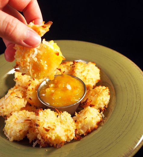 Coconut Shrimp Recipe, Baked Coconut Shrimp, Baked Coconut, Lenten Recipes, Coconut Shrimp Recipes, Honey Mustard Dipping Sauce, Spicy Dipping Sauce, Mustard Dipping Sauce, Orange Marmalade