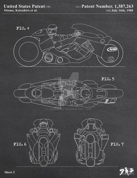 Akira Bike, Kaneda Bike, Akira Kaneda, Akira Manga, Katsuhiro Otomo, Мотоциклы Cafe Racers, Stunt Bike, Power Bike, Futuristic Motorcycle