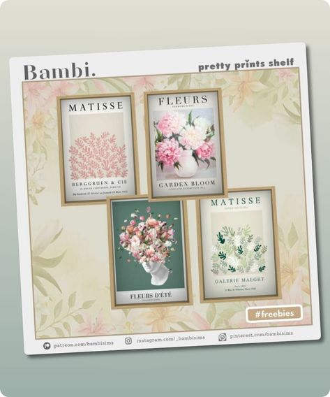 available for free on my patreon page. Author: bambisims Learn more at: patreon.com #paintings #gaming #furniture #sims4cc #sims4 #sims Sims 4 Cc Furniture Painting, Ts4 Paintings Cc, Painting Cc Sims 4, Sims 4 Paint Cc, Sims 4 Cc Paintings Decor, Sims 4 Pictures Cc, Sims 4 Cc Wall Decor, Sims 4 Art Cc, Sims 4 Paintings Cc