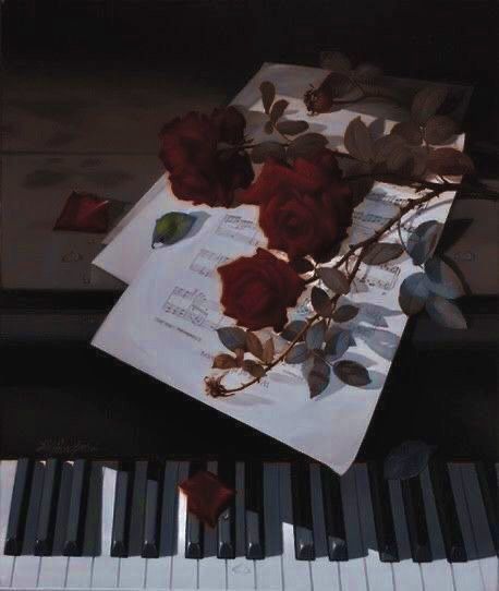 Dark Rose, Red Roses, Piano, The Story, Roses, Music