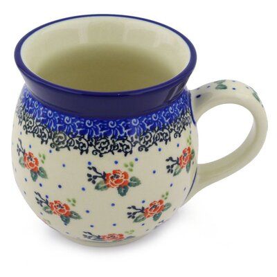 This handcrafted Polish Pottery Mug is sure to become your favorite coffee cup. With their attractive designs and patterns, these Polish Pottery Mugs are sure to please. | Red Barrel Studio® Polish Pottery 12 Oz Stoneware Bubble Mug - Pasadena Delight Ceramic/Earthenware & Stoneware in Brown, Size 4.09 H in | Wayfair | Black Friday / Cyber Monday Deals Bubble Mug, Pottery Mug, Polish Pottery, Pottery Mugs, Cups And Mugs, Brown Orange, Earthenware, Red Barrel Studio, Tea Time