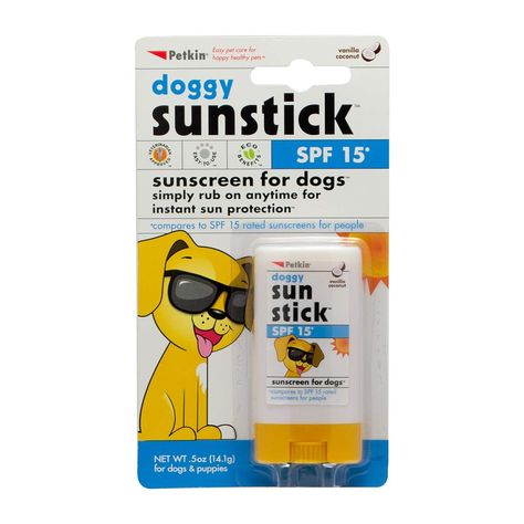 Petkin Doggy Sunstick Dog Sunscreen, Pet Station, Short Haired Dogs, Medication For Dogs, Easy Pets, Sunscreen Stick, Dog Nose, Designer Dog Clothes, Summer Dog