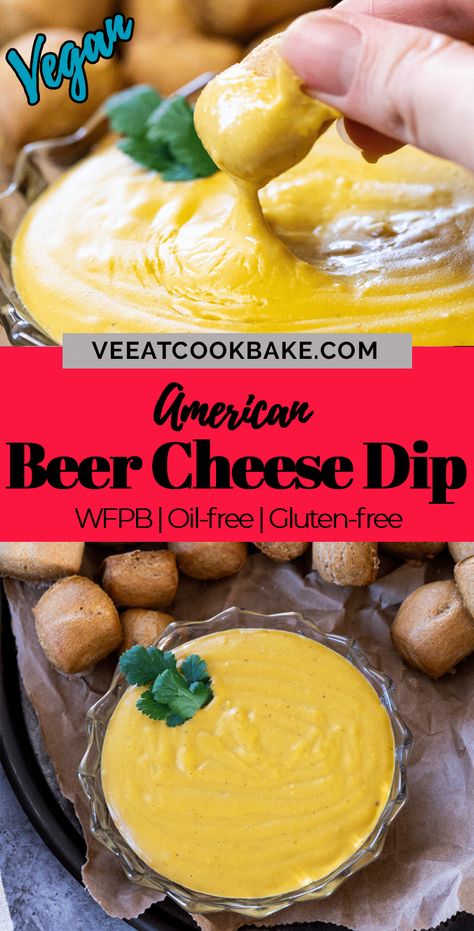 Vegan Beer Cheese, Vegan Appetizers Easy, Vegan Dip Recipes, Dairy Free Dips, Dip Vegan, Vegan Appetizers Recipes, Vegan Cheese Recipes, Beer Cheese Dip, Party Dip