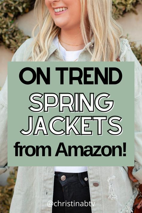 Best Amazon Jackets For Women, Spring 2023 Outfit Ideas Women, Jackets 2023 Women, Light Jackets For Women Summer, Light Jackets For Women Spring, Spring Outfits With Jackets, Light Spring Jacket, Spring 2024 Jacket Trends, Light Summer Jackets For Women