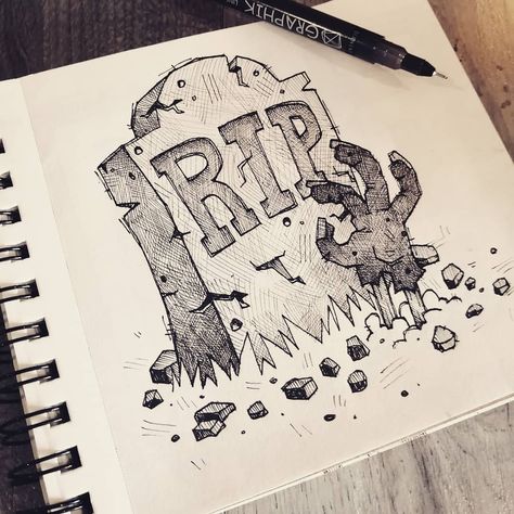 Zombie Coming Out Of Grave Drawing, Grave Doodle, Grave Sketch, Zombie Drawing Sketch, Gravestone Drawing, Zombie Doodle, Ground Drawing, Zombie Sketch, Zombie Drawing