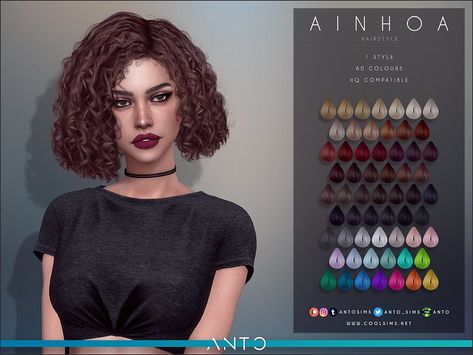 Sims 4 Curly Hair, Lotes The Sims 4, Die Sims 4, Sims 4 Black Hair, Cc Hair, Pelo Sims, Intimo Calvin Klein, Sims 4 Game Mods, Sims 4 Gameplay