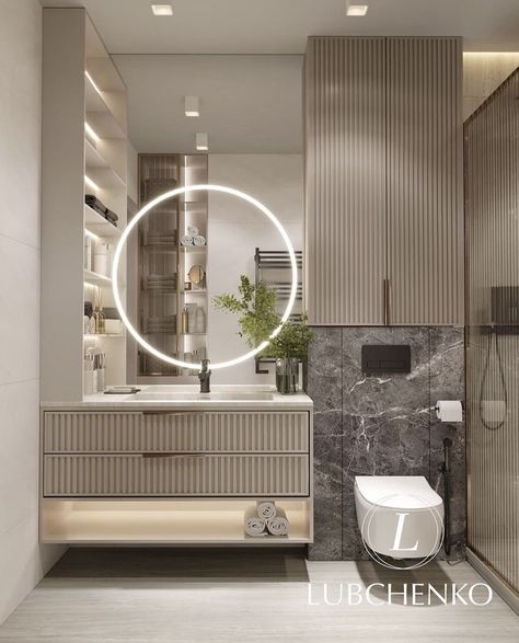 Vanity In Washroom, Washroom Vanity Designs, Beautiful Small Bathroom Designs, Small Space Bathroom, Washbasin Design, Bathroom Inspiration Modern, Bathroom Decor Luxury, Washroom Design, Diy Play Kitchen