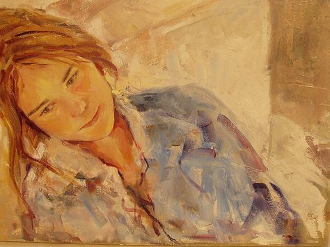 resting Contemporary Portrait, Figurative Artists, Classic Paintings, Impressionist Art, Art Archive, Portrait Artist, Watercolor Portraits, Art Oil, Painting Style