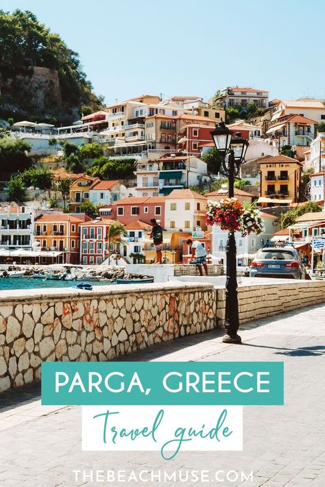 Parga is a charming seaside resort with colourful houses located in western Greece. Its vibrant atmosphere, excellent food, lush beaches and proximity to many of Greece’s interesting sites makes it the perfect place to settle and discover the west coast! Discover the things to do in Parga, Greece, in this complete travel guide. 
parga greece beach | parga greece photos | parga greece restaurant | things to do in Greece | underrated places in Greece | ionian islands greece Greece Restaurant, Greece Resorts, Parga Greece, Things To Do In Greece, Greece Photos, To Do In Greece, Places In Greece, Empire Ottoman, Santorini Hotels