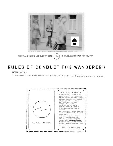 The Wander Society - Rules of Conduct The Wander Society, Pigeon Hole, Lone Wanderer, Society Quotes, Zine Design, Spell Jar, Commonplace Book, Looking For Alaska, Art Journal Therapy