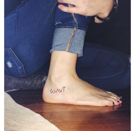 God is greater than all highs and lows Tattoos For Women Foot, God Tattoos For Women, God Tattoo, God Tattoos, Health Hacks, Ring Tattoos, Cute Small Tattoos, Foot Tattoo, Tat Ideas