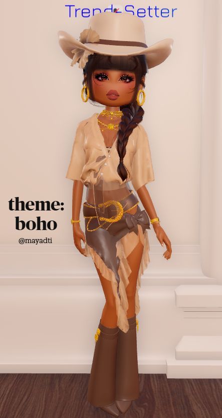 Wild West Outfits, Aesthetic Roblox Royale High Outfits, Glam Outfit, Combo Dress, Cowboy Outfits, Royal Outfits, Themed Outfits, Play Dress, Effortless Chic