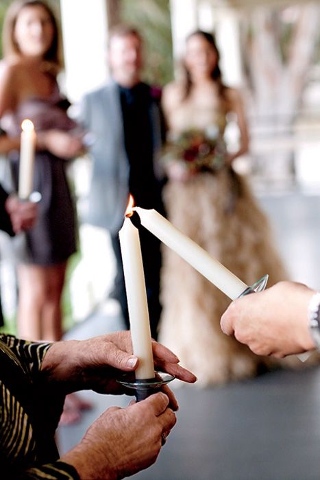 8 Ways to Involve Your Guests in Your Wedding Ceremony. Love the unity candle idea, possibly saying a prayer or reading a passage during this time to bless the marriage Wedding Ceremony Unity Candle, Candle Ceremony, Candle Lighting Ceremony, Unity Candle Ceremony, Wedding Ceremony Readings, Wedding Ceremony Unity, Ceremony Candles, Wedding Ceremony Ideas, Unity Ceremony