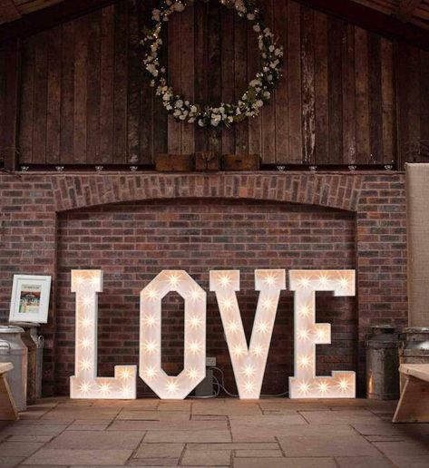 12-40" Large marquee lights, love letters Wedding Letter Decor sign lights, Large Marquee Letter lights, Large Marquee Numbers, Event letter by woodvilleland on Etsy https://www.etsy.com/listing/523981449/12-40-large-marquee-lights-love-letters Wedding Letters Decor, Large Marquee Letters, Big Wooden Letters, Diy Marquee Letters, Light Up Letter, Initial Decor, Letter Lights, Lighted Marquee Letters, Vintage Wedding Signs