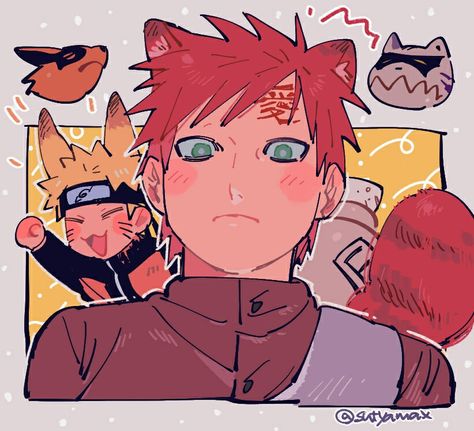 Narugaa Fanart, Gaara Manga Panels, Gaara X Lee, Gaara Fanart, Gara And Naruto, Gara In Naruto, Naruto Gara Pictures, Naruto Lee X Gaara, Gaara Cute Fanart