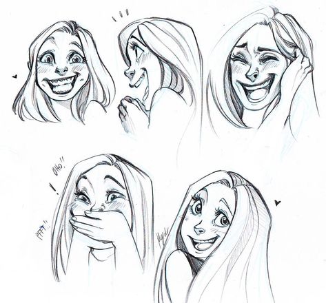 Laughing and Smiling Faces by Myed89 on DeviantArt رسم كاريكاتير, Smile Drawing, Laughing Face, Character Design Cartoon, Taurus Women, 얼굴 그리기, Some Drawings, Face Sketch, Drawing Expressions