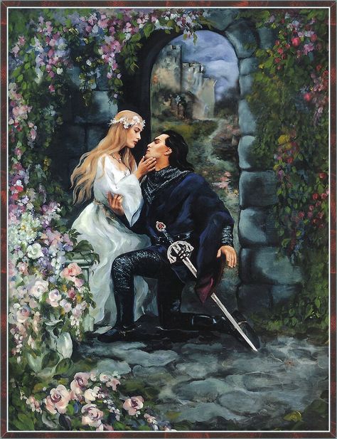 maidens kiss Romance Arte, Medieval Romance, Romance Novel Covers, Couple Romantic, Romance Covers, Fantasy Love, Fantasy Couples, Romance Book Covers, Romance Art