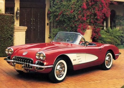 1959 Corvette, Lana Aesthetic, Old Fashioned Cars, Tattoo 2024, Dead Flowers, Vintage Corvette, Vintage Pickup, Old Vintage Cars, Vintage Pickup Trucks