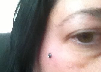 Memorial Piercing- Teardrop microdermal to express that I'm always shedding tears for my guys on the other side Teardrop Piercing, Shedding Tears, Facial Piercings, Tattoos And Piercings, The Other Side, Piercings, Facial, Nose Ring, Tattoos