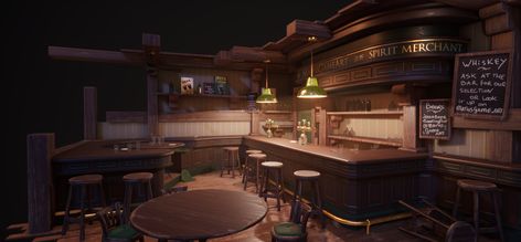 Bar Concept Art, At Reference, Substance Painter, Western Aesthetic, Bar Art, Irish Pub, Small Island, Environment Concept Art, Reference Images