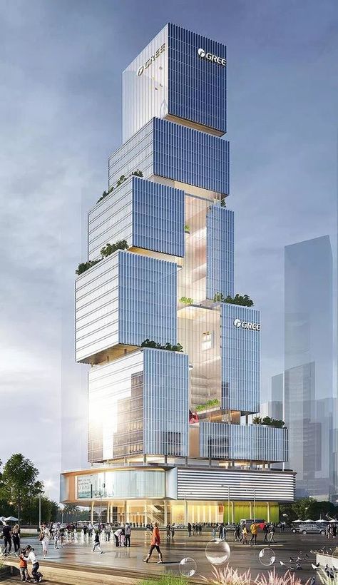 Hi Friends Some Surprise able Thing is waiting for you Parametric Tower Design, Highrise Buildings Architecture, Sky Scrapers Architecture, Tall Architecture, Highrise Architecture, Science Fiction Kunst, Dynamic Architecture, Tower Architecture, Architecture Photography Buildings