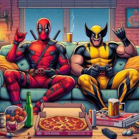 Mcu Ships, Deadpool X Wolverine, Wolverine Deadpool, Wolverine Comic, Scarlet Spider, Deadpool Comic, Deadpool Wallpaper, Anime Lock Screen Wallpapers, Marvel Superhero Posters