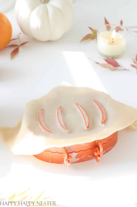 Pumpkin Hand Pies Recipe (Mini Pastries) - Happy Happy Nester Hand Pie Glaze Recipe, Handheld Pie Recipes, Recipes For Hand Pie Molds, How To Use Mini Pie Molds, Hand Pie Dough Recipe Easy, Hand Pie Mold Recipes, Mini Pie Mold Recipes, Pie Mold Recipes, Pie Dough Recipe Easy