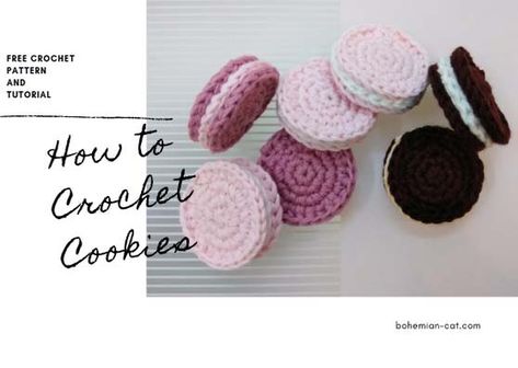 Crochet Oreo, Crochet Cookies, Diy Crochet Top, Crochet Baby Socks, Crochet Cake, Crochet Crown, Crochet Beautiful, Twitter Logo, Logo Hand